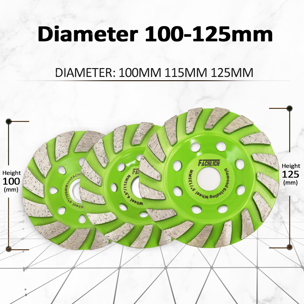 4″ – 5″ Sintered Diamond Turbo Blades Cutting Grinding Discs for Concrete Marble