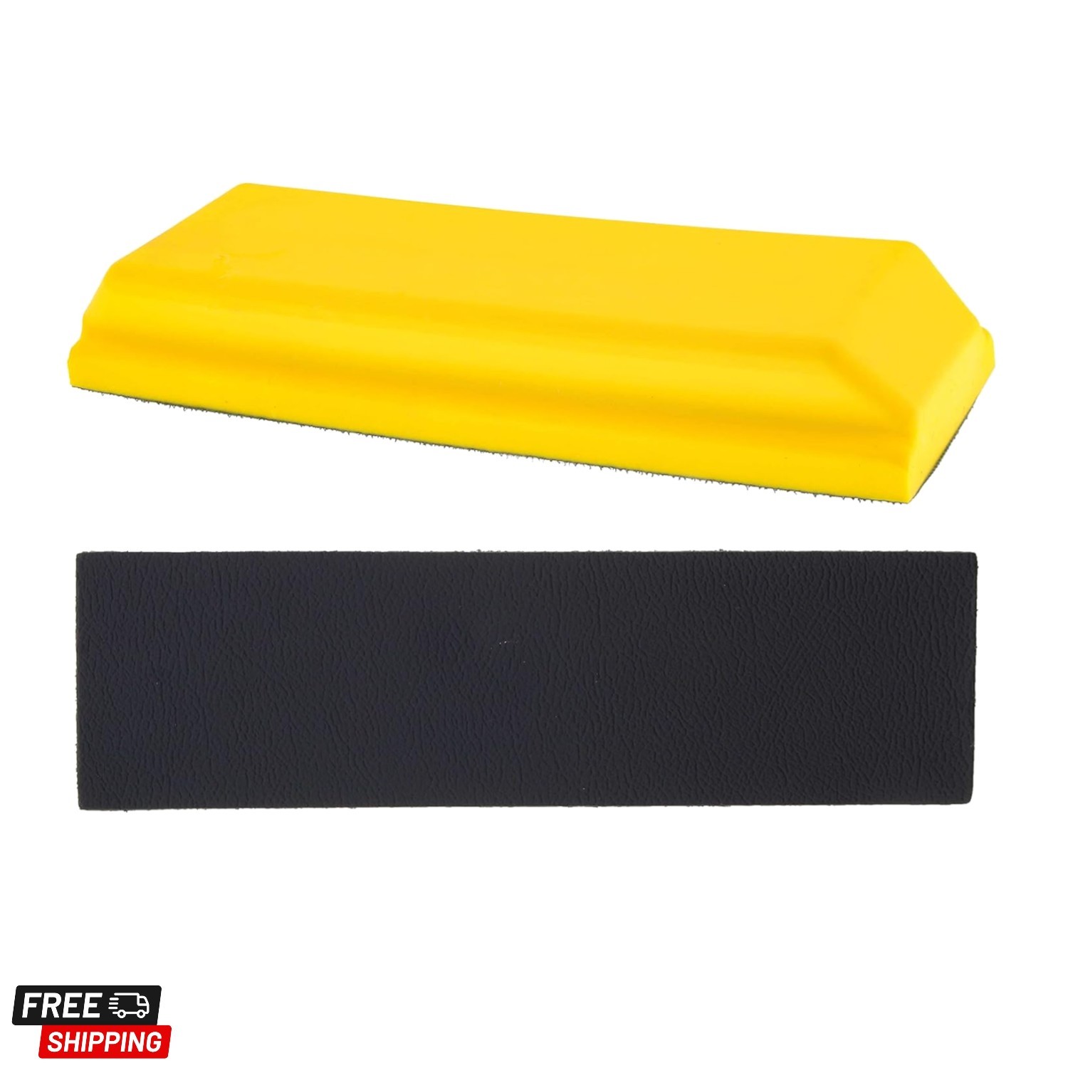Pro Series Rectangle 10″ x 2-3/4″ Hand Sanding Block Pad with Hook & Loop Bac…
