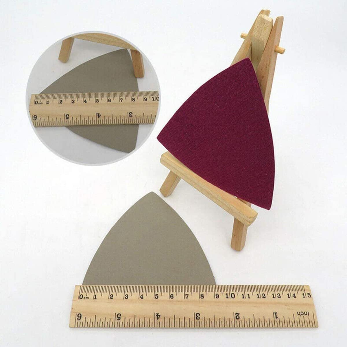 20 Pack 800 Grit Triangle Sanding Paper 90mm Wet Dry for Metal Wood Plastic