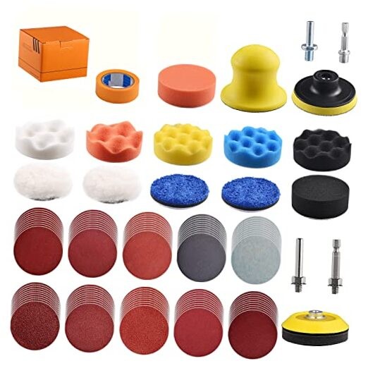 120Pack 3 Inch Polishing Pad for Drill Sanding Attachment Variety Kit with