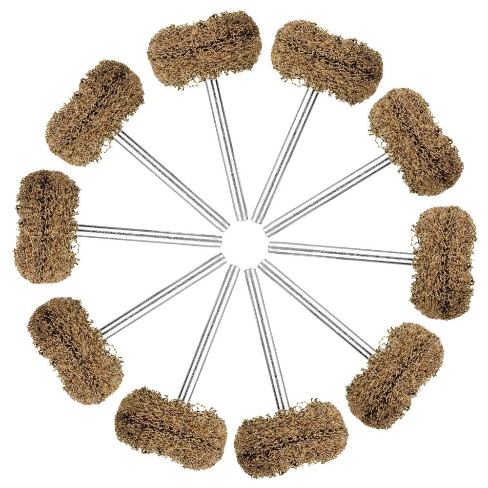 Buffing Polishing Wheels Set 1 Inch Brown 120 Grit Abrasive Discs for Rotary
