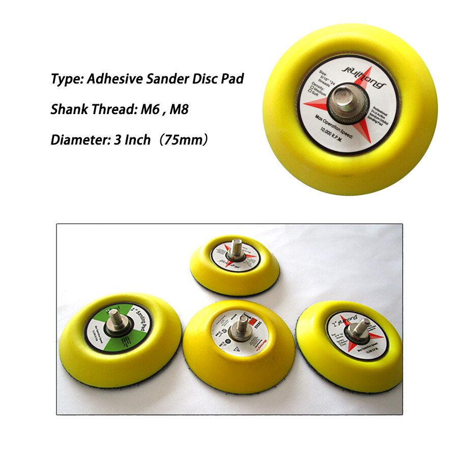 3″ 75mm Wet and Dry Sanding Discs Sandpaper Hook & Loop Pads/Tray Grit 60-10000#
