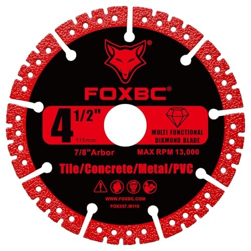 4-1/2 inch Diamond Blades, Multi-Purpose Metal Cutting Wheel – 3 Pack | Heavy