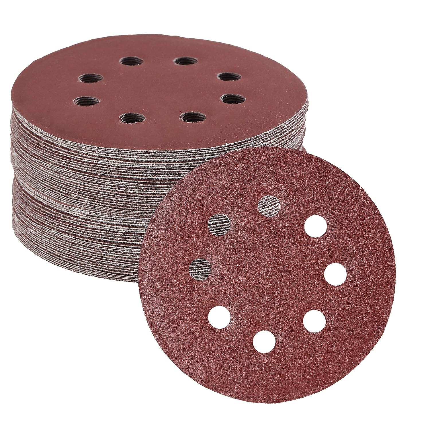 30 Count 5 Inch Sandpaper Discs – Ideal for Wood, Metal, and More Grinding Tasks