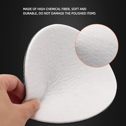 5 Pcs 6″(150mm) Car Glass Polishing Discs – Microfiber Buffing Pad