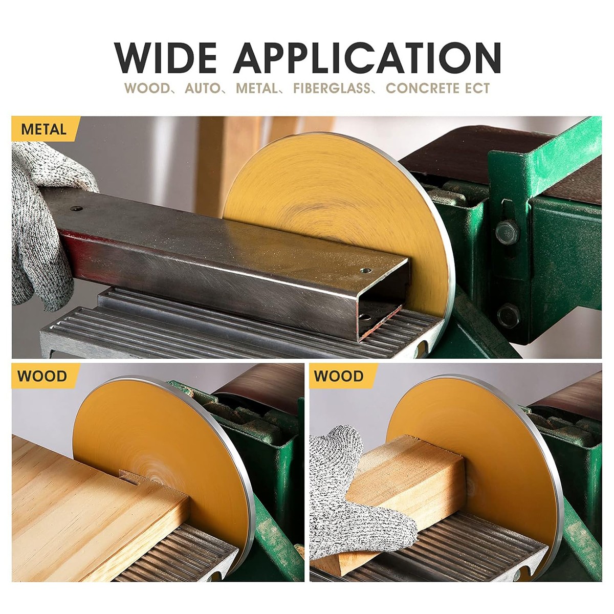 6 inch PSA Sanding Disc Sandpaper 50/Roll Adhesive Sticky Back 40Grit Sand Paper