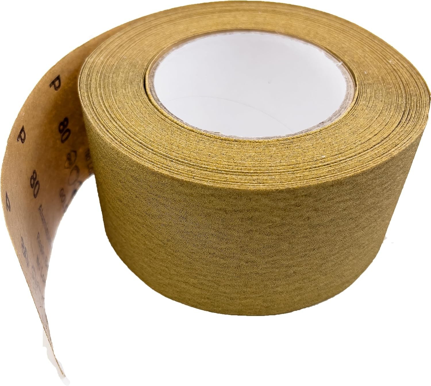 180 Grit Aluminum Oxide PSA Sticky-Back Sanding Roll 2-3/4″ x 20 Yd Gold