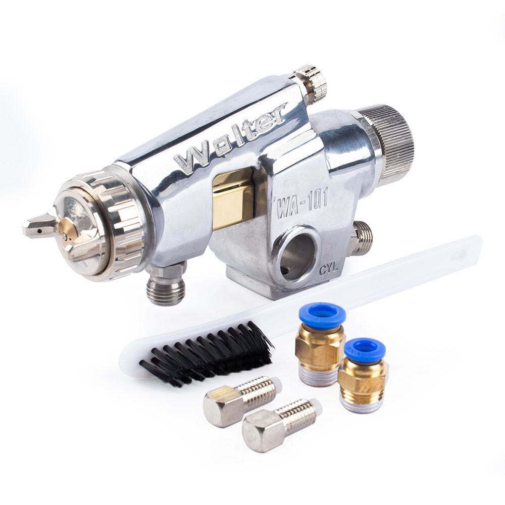Pneumatic Pressure Feed Spray Gun 0.8-0.18mm Air Automatic Painting Tools WA-101
