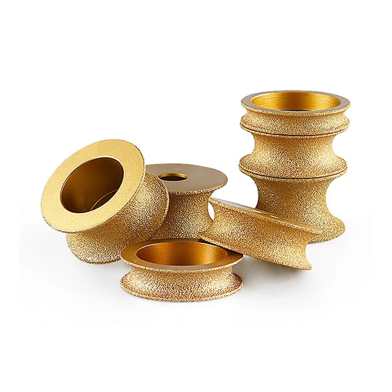 Vacuum Brazed Diamond Full Bullnose Edge Profile Grinding Disc Wheel Tool
