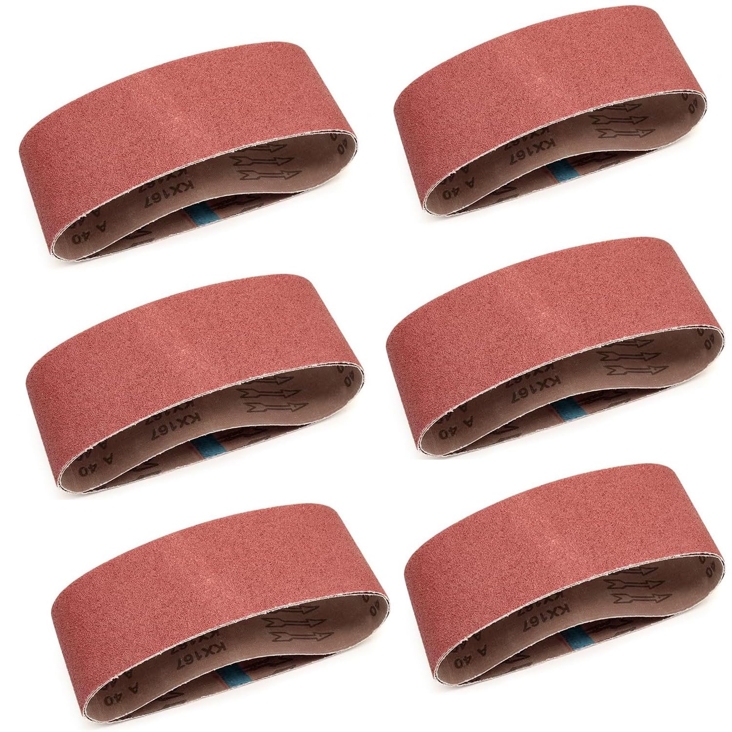 3-Inch x 21-Inch Belt Sander Paper,40 Grit Aluminum Oxide 3x21in, 40