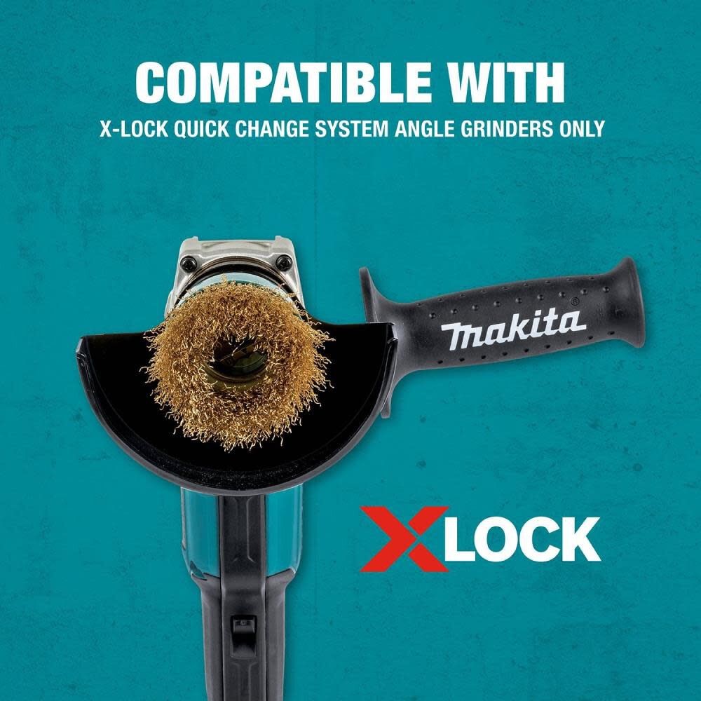Makita X-Lock 3In Stainless Steel Crimped Wire Cup Brush