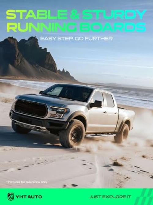 4.25 Inch Running Boards for Chevy & GMC, Crew Cab | Compatible with Colorado