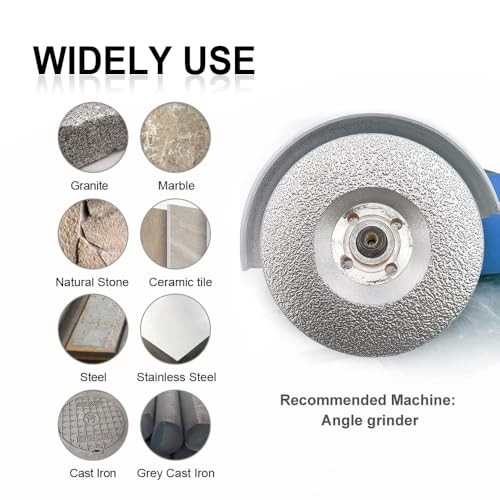 Diamond Grinding Cup Wheel 4-1/2 Inch for Granite, Marble and 115mm(4-1/2 In.)
