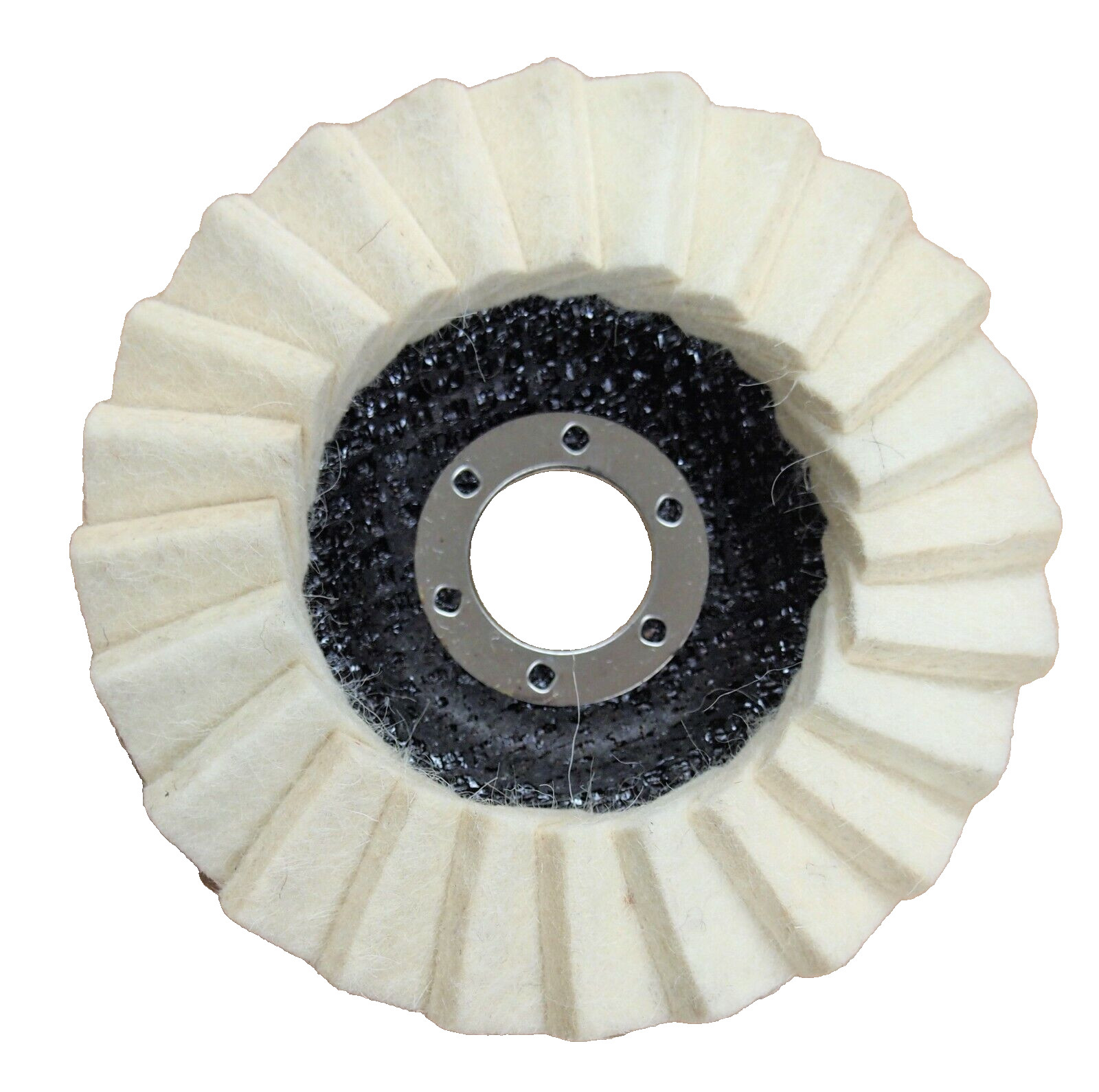 Lot of (10) Felt Wool Polishing Flap Disc Grinding wheel 4-1/2″ x 7/8″ 560462