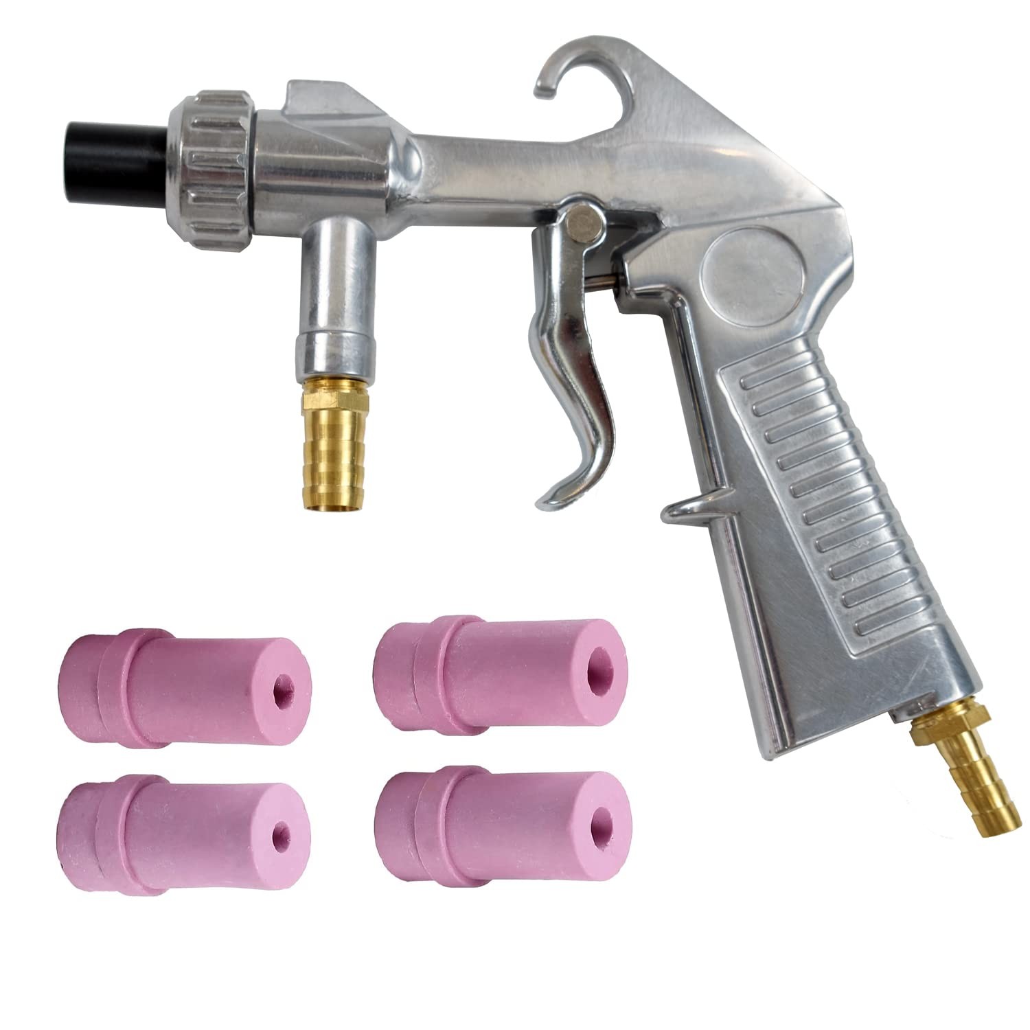 TOOGOND Sand Blaster Gun,Sandblasting Sandblaster Gun Kit for Silver