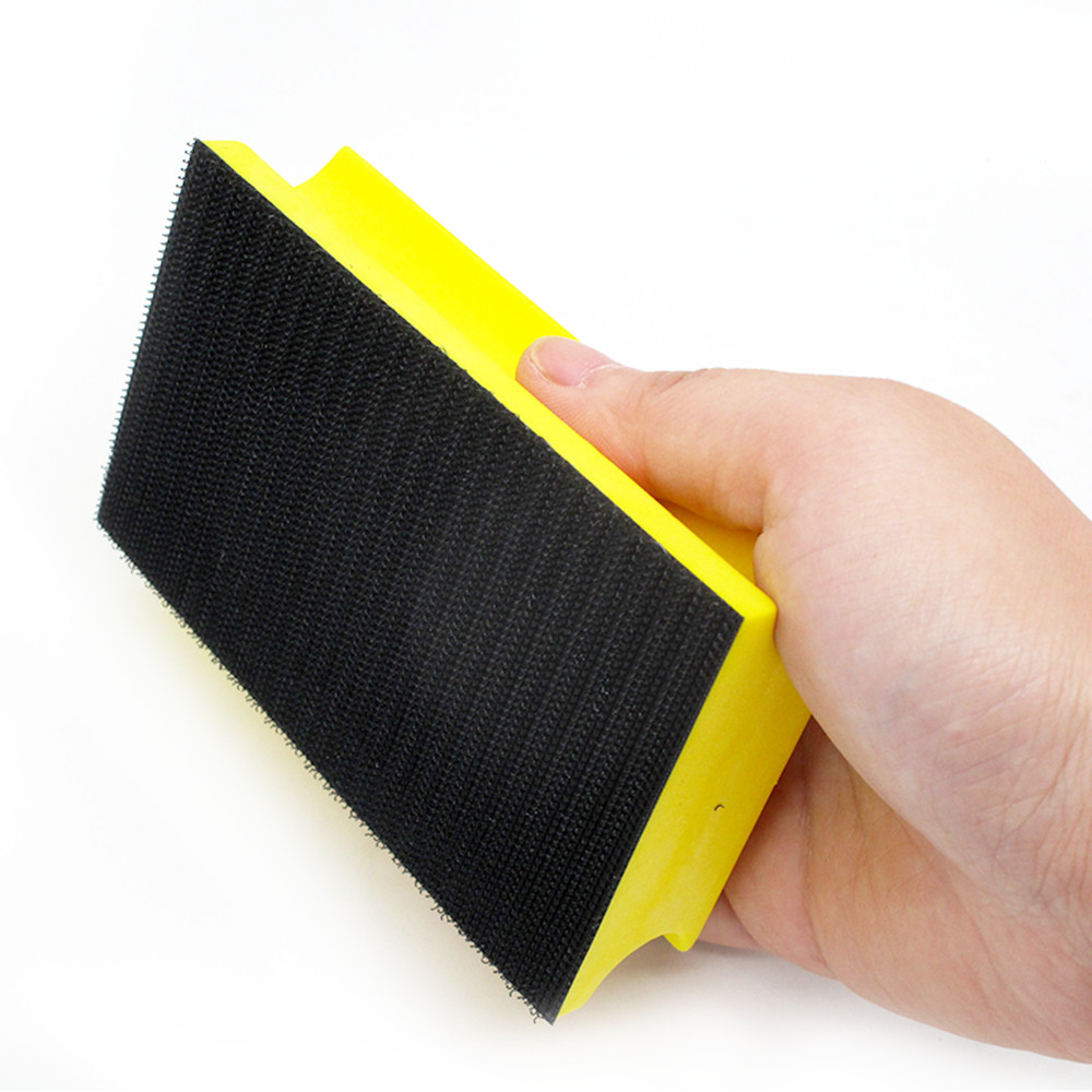 Hand Sanding Block Hook and Loop Backing Pad Polishing Auto Body Paint 71x120mm