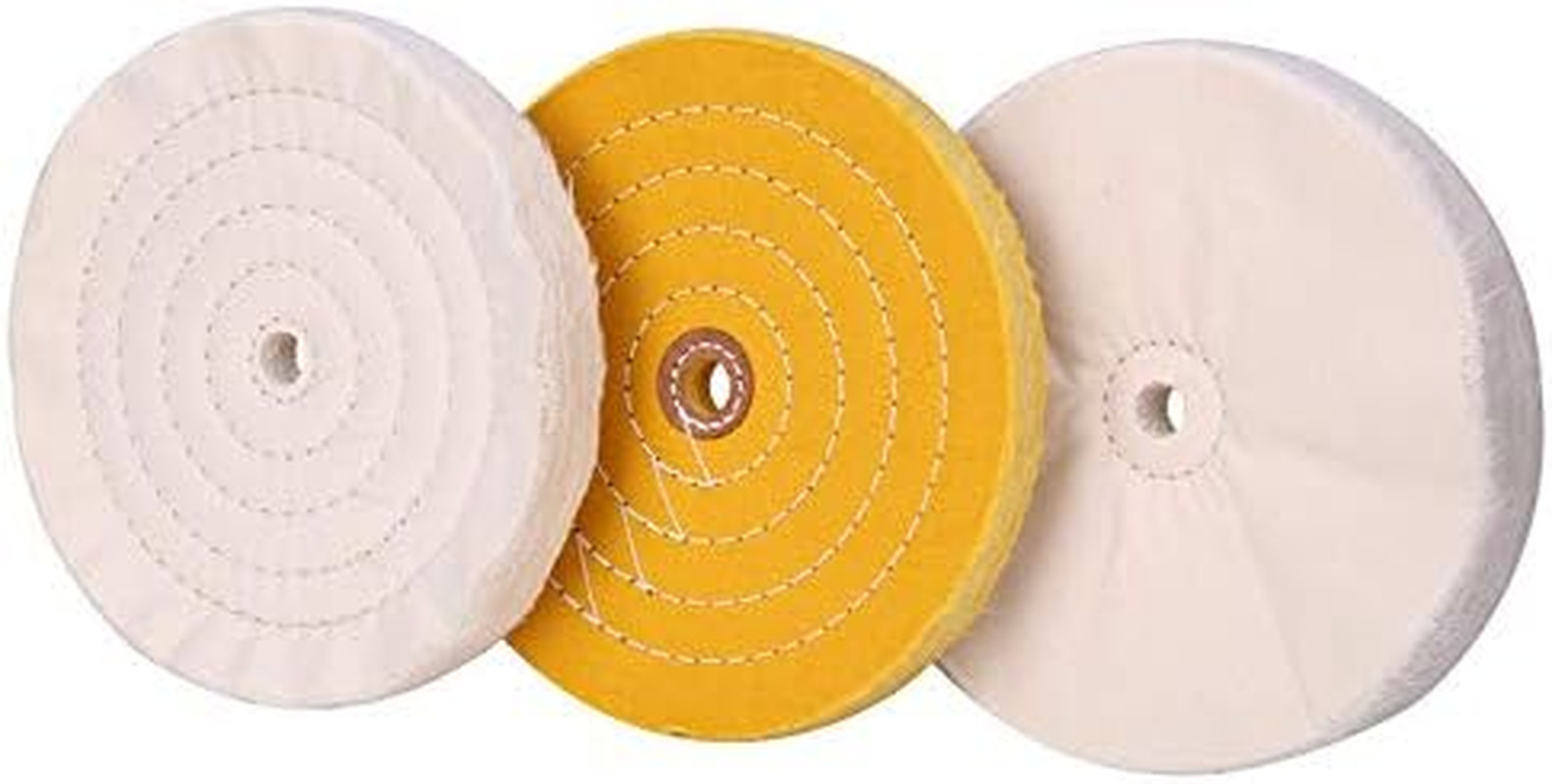 8 Inch Buffing Polishing Wheels for Bench Grinder Buffer with 5/8″ Arbor Hole Wh