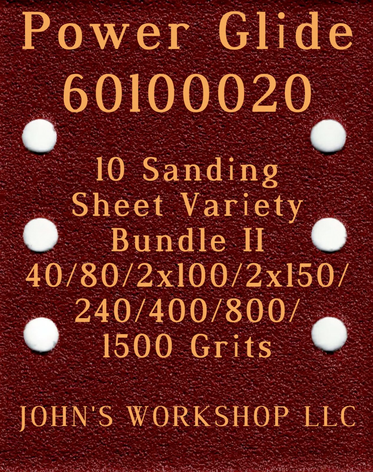 Power Glide 60100020 – 40/80/100/150/240/400/800/1500 – 10pc Variety Bundle II