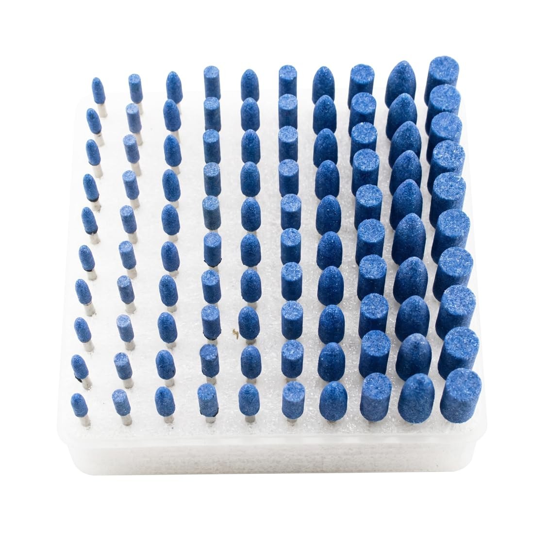 100 Pcs Grinding Stones Set, 1/8 Inch Shank Abrasive Stone Mounted Sharpening…