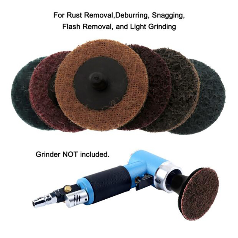 46 Pcs 2 Inch Torque R-Type Roll Lock Quick Change Disc Abrasive Sanding Pad Set