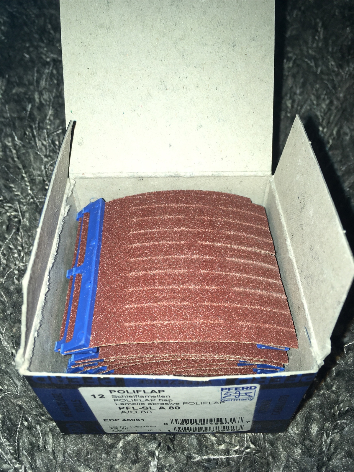 PFERD POLIFLAP flap PFL-SL 75x60mm grit A 120 creating surface textures 42800113