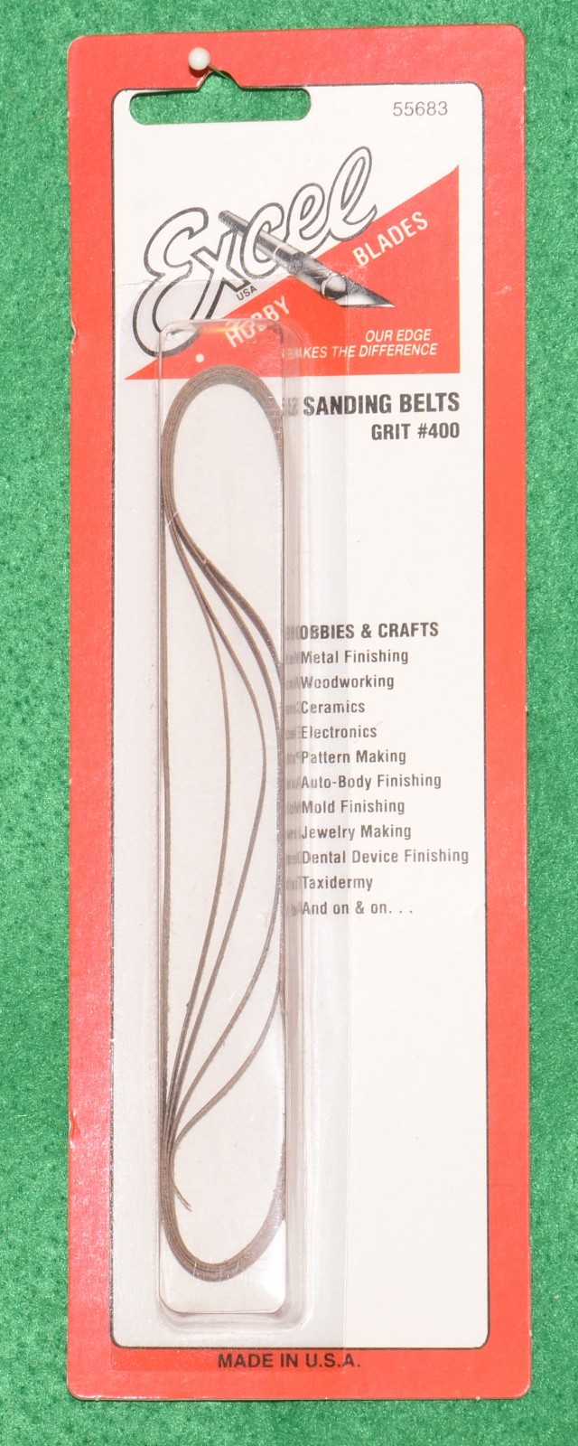 Excell Sanding Belt 400 grit, pkg of 5