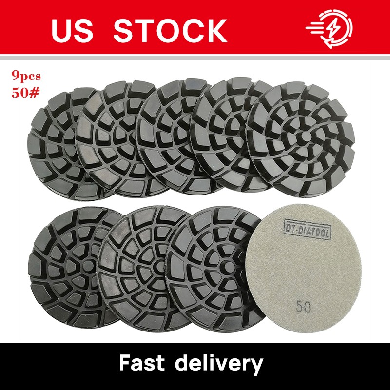 36pcs/set 4in Diamond Floor Polishing Pads Sanding Disc Renew Polisher Pads 50#