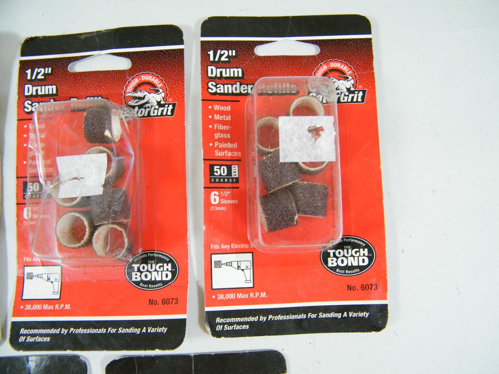 (5) PKS GATOR GRIT 6073 1/2″ DRUM SANDER REFILLS 50 COARSE GRIT