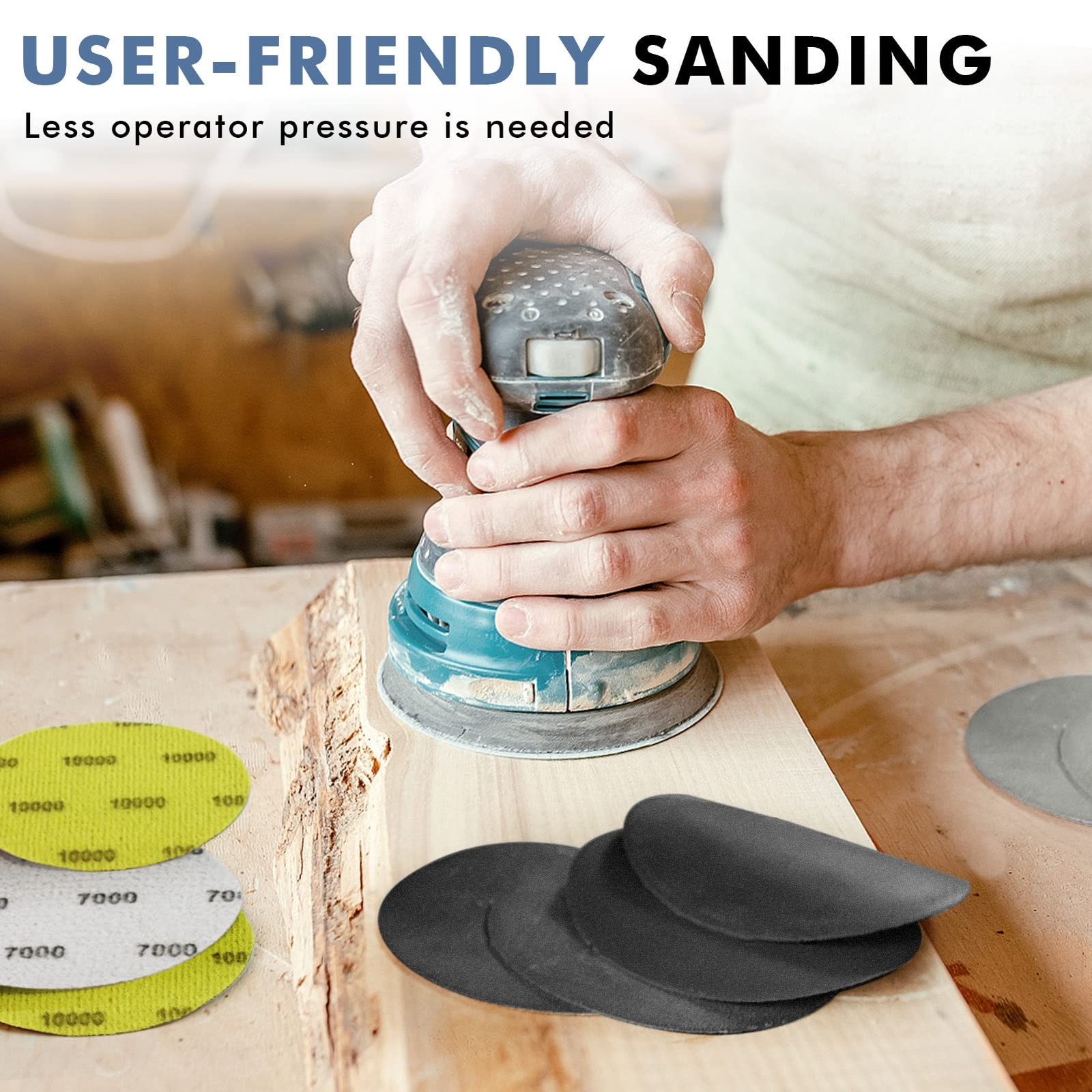 6 Inch 3000 Grit Sanding Disc GOH DODD 25 Pieces Wet Dry Sandpaper Hook and L…