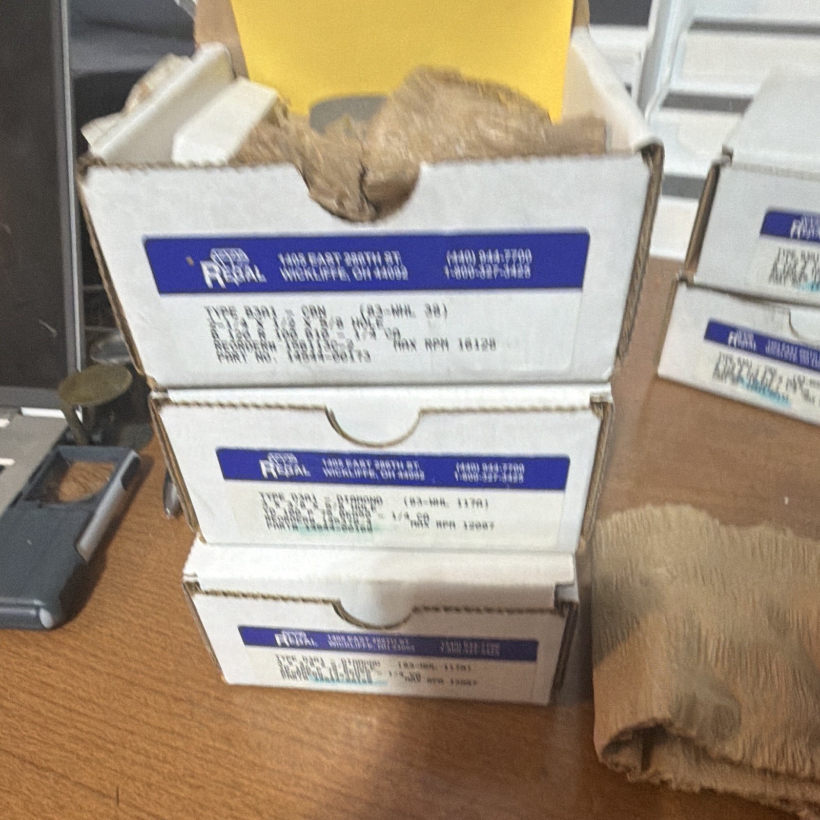 Regal B3A1 CBN Grinding Wheel 2-1/4in x 1/2in x 5/8 Hole 120 Grit MPN 3 sets