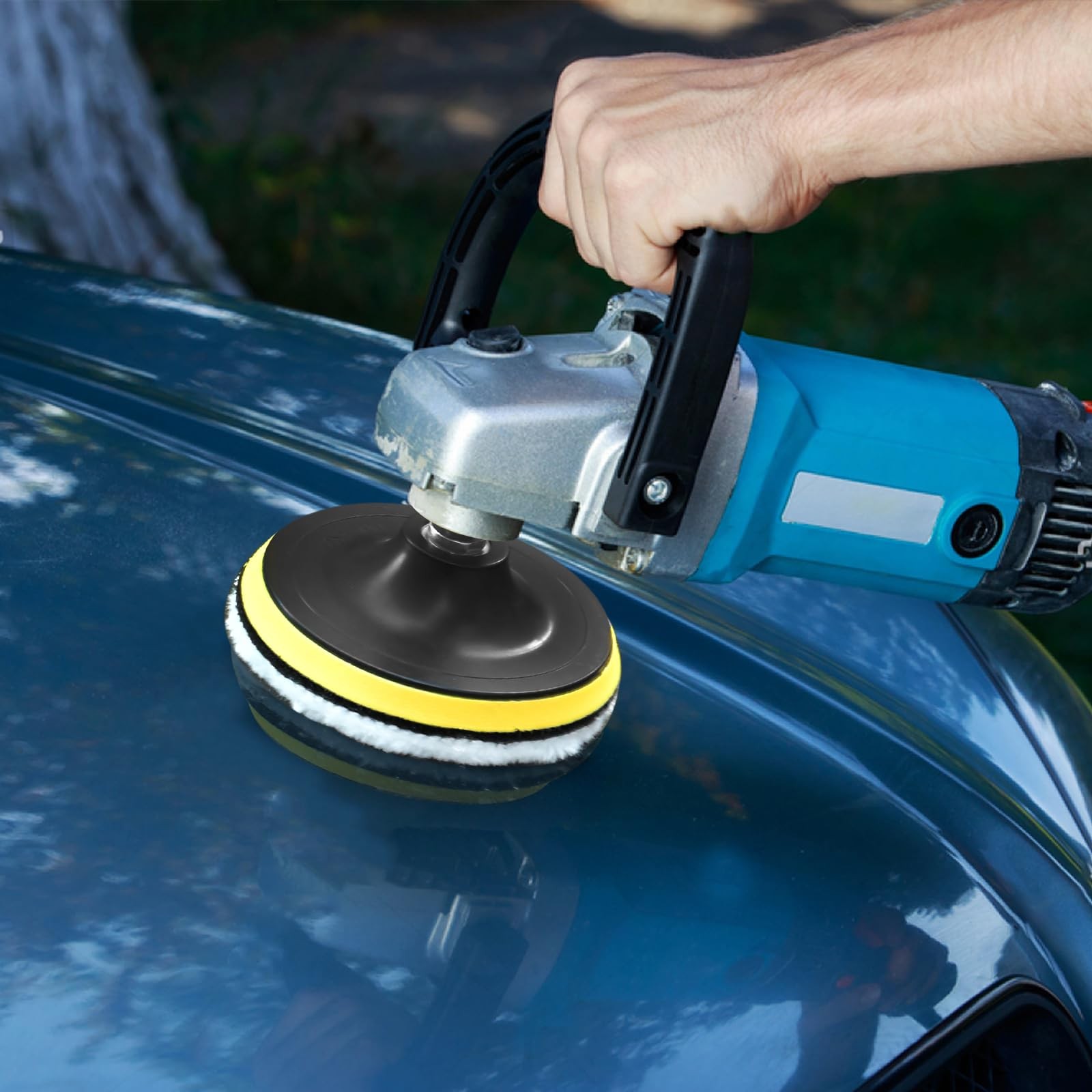 Kshineni 7 Pcs 3 Inch (80 mm) Wool Buffing Polishing Pad Car 3Inch-7Pcs
