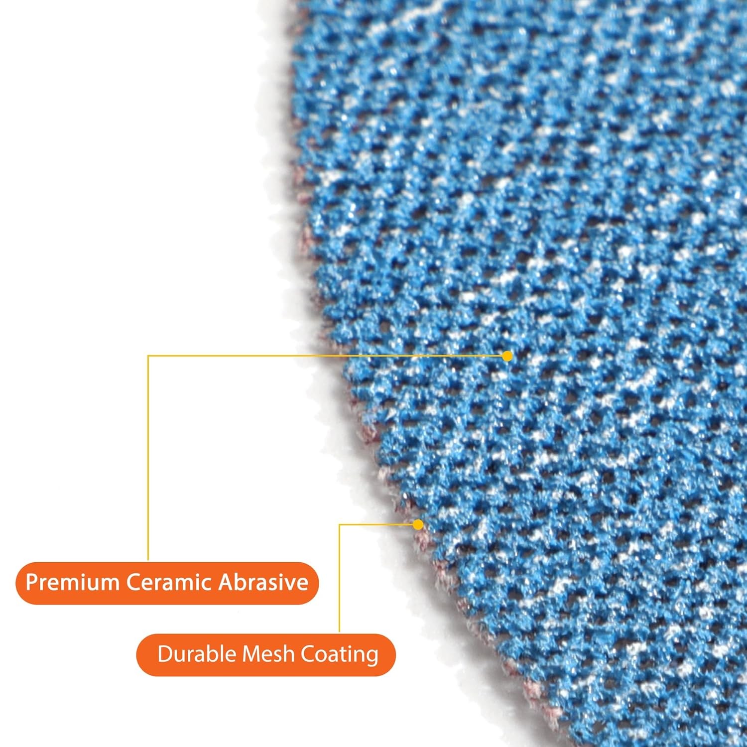 50PCS 5″ Mesh Sanding Discs 80-320 Grit Hook Loop Orbital Sander