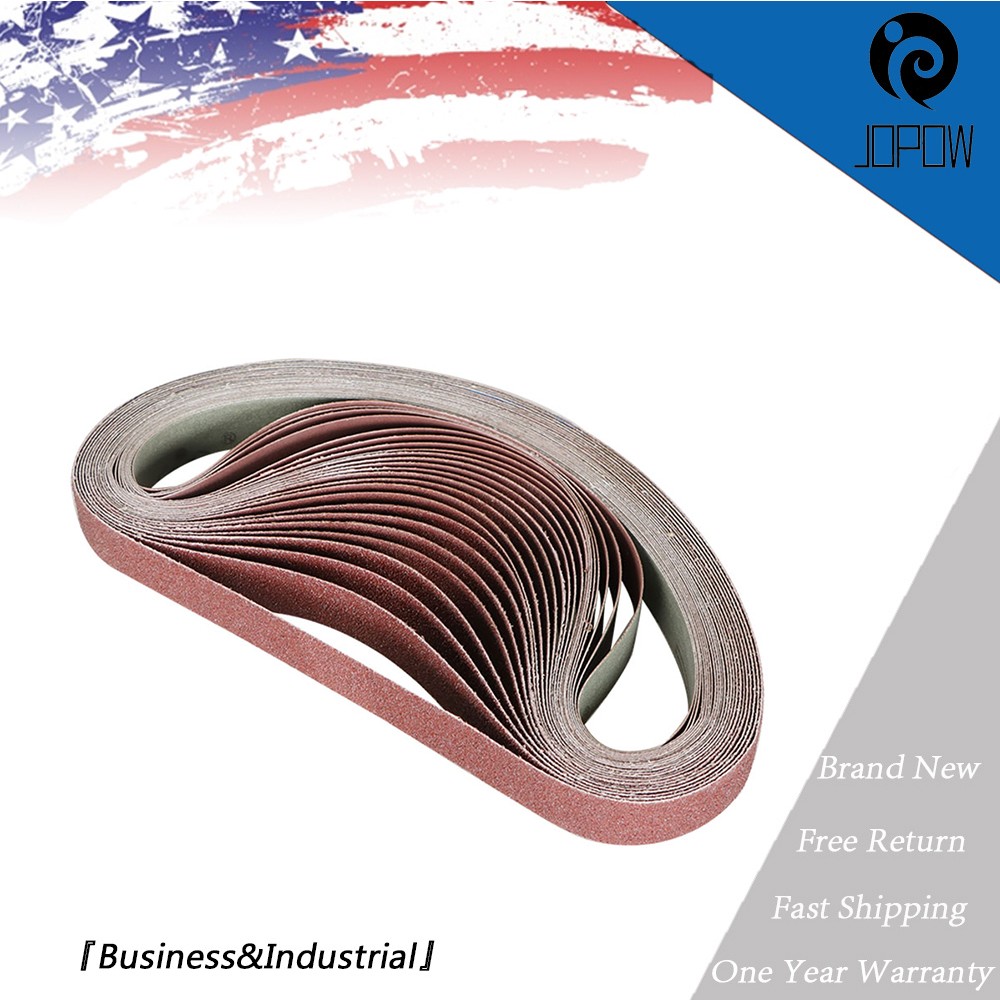 24PCS Grit Belt Sander Sandpaper 1×30 in Sanding Belts 60 80 120 150 240 400 USA