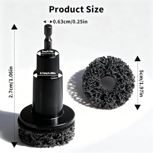 Wheel Hub Stud Cleaning Tool Kit Rust Removal Disc for Impact Wrench Drill |
