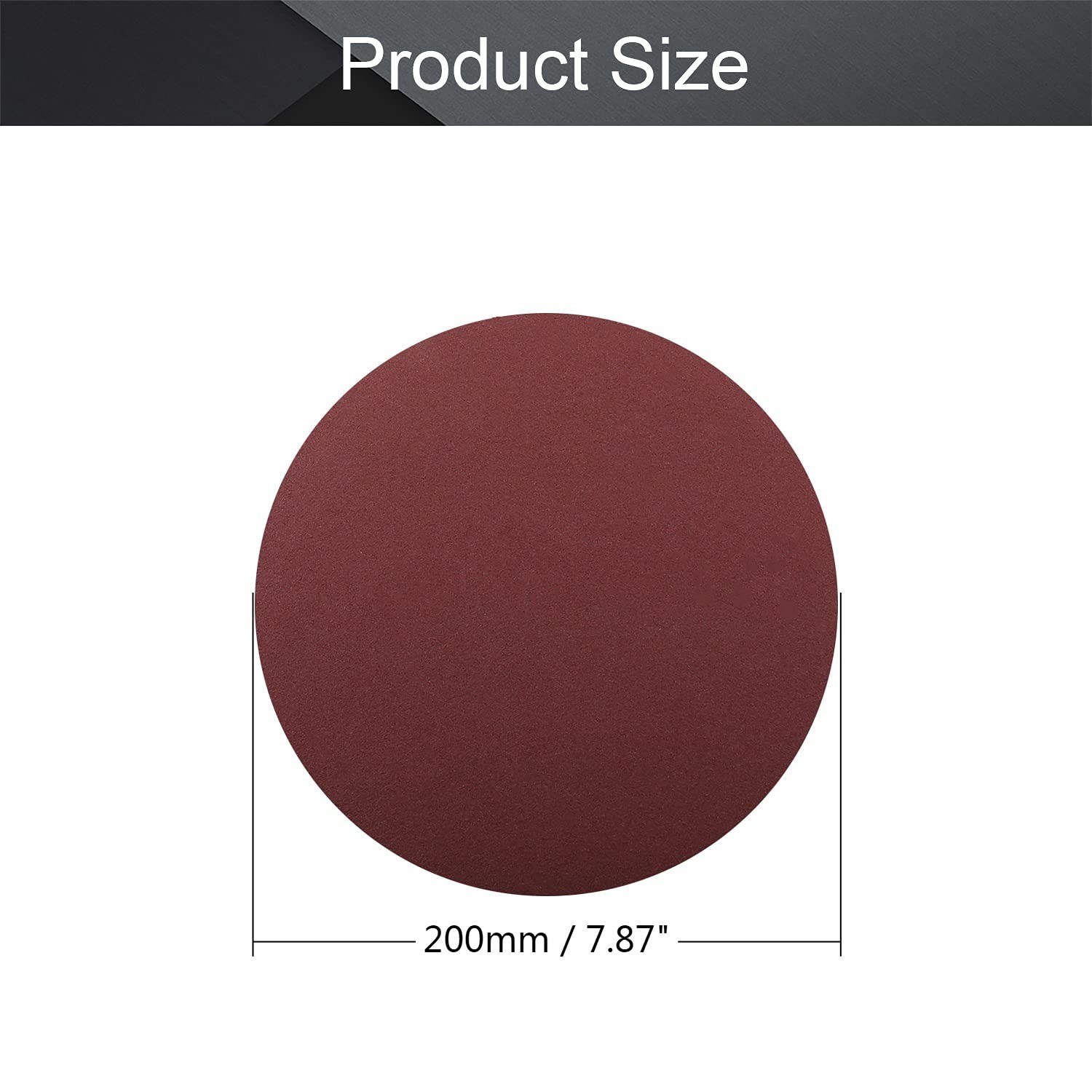 Utoolmart 8″ Sanding Discs 120 Grit Aluminum Oxide 10 Pcs