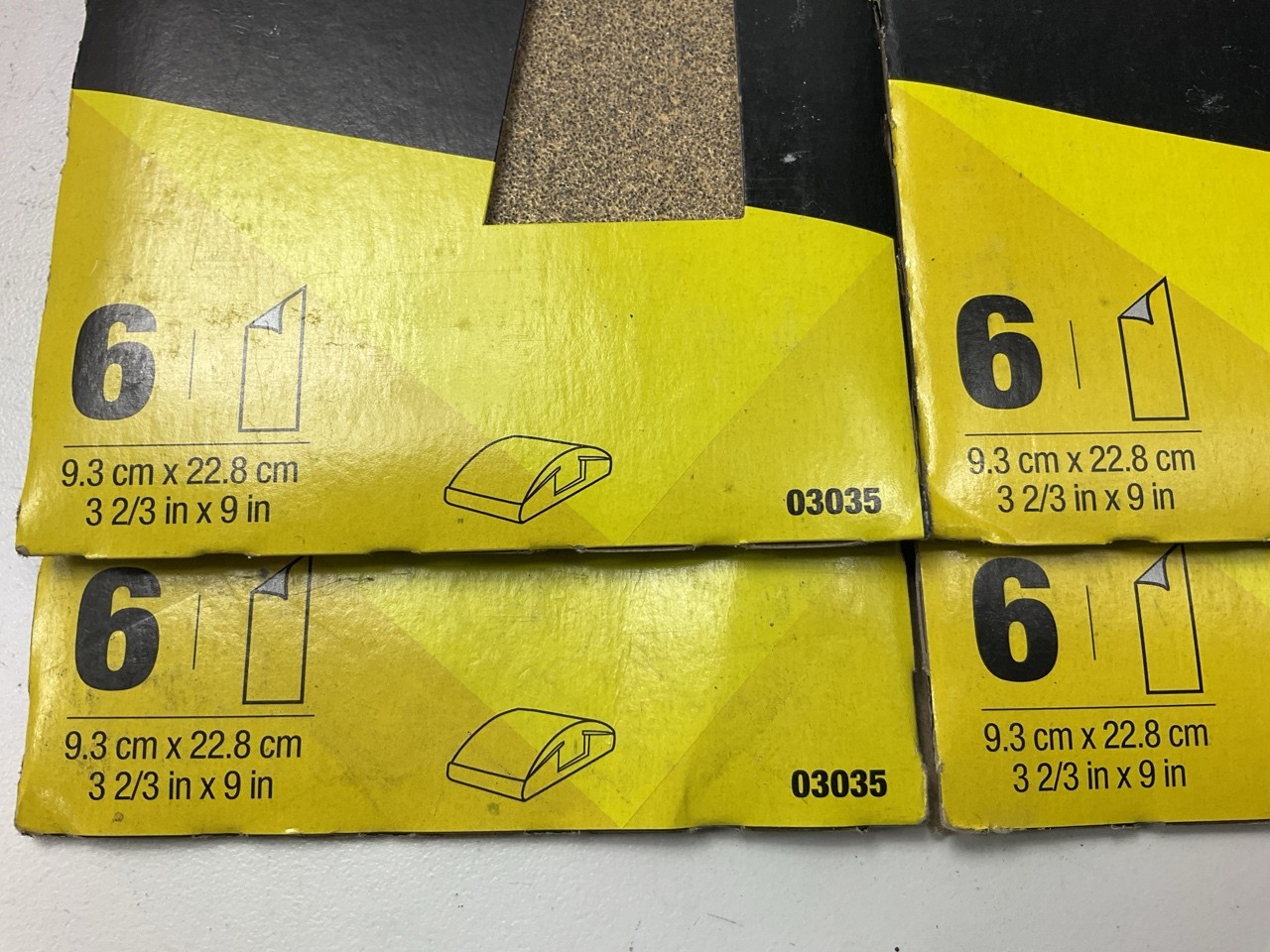 (5) 3M 03035 Sandpaper 3-2/3″ W X 9″ L, 80 Grit, Brown, Dry, 6-sheets / Pack