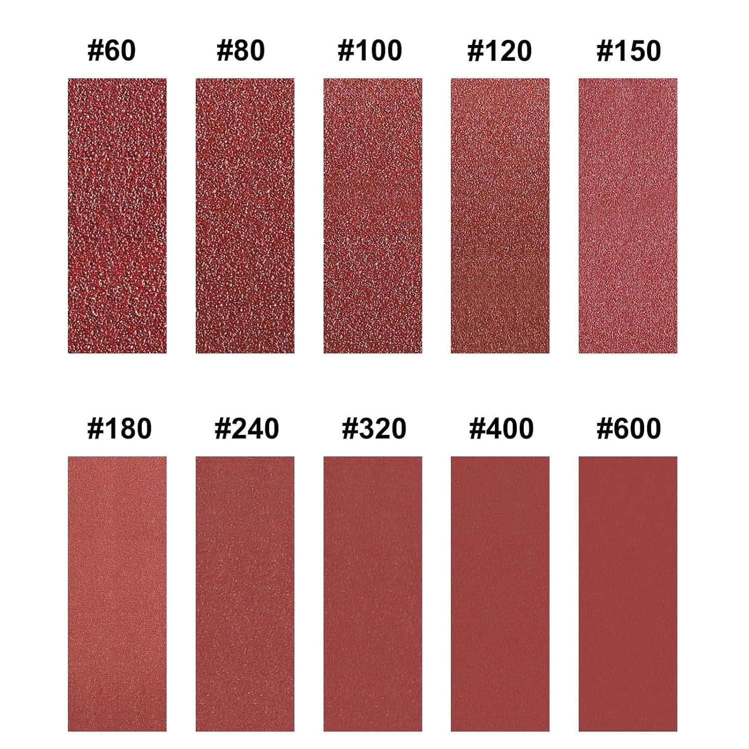 60 Grit Continuous Sandpaper Roll,1″ x 32.8 Feet Emery Cloth 10 meters, Red