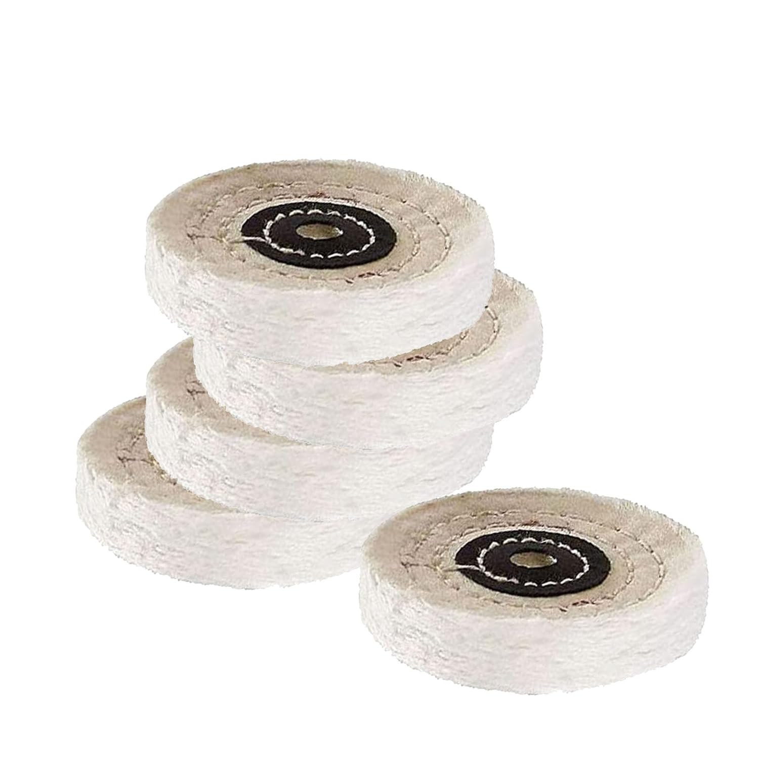5 Pcs Ø3 x 3/8″ Arbor Hole Cotton Buffing Polishing Wheels | Premium Abrasive…