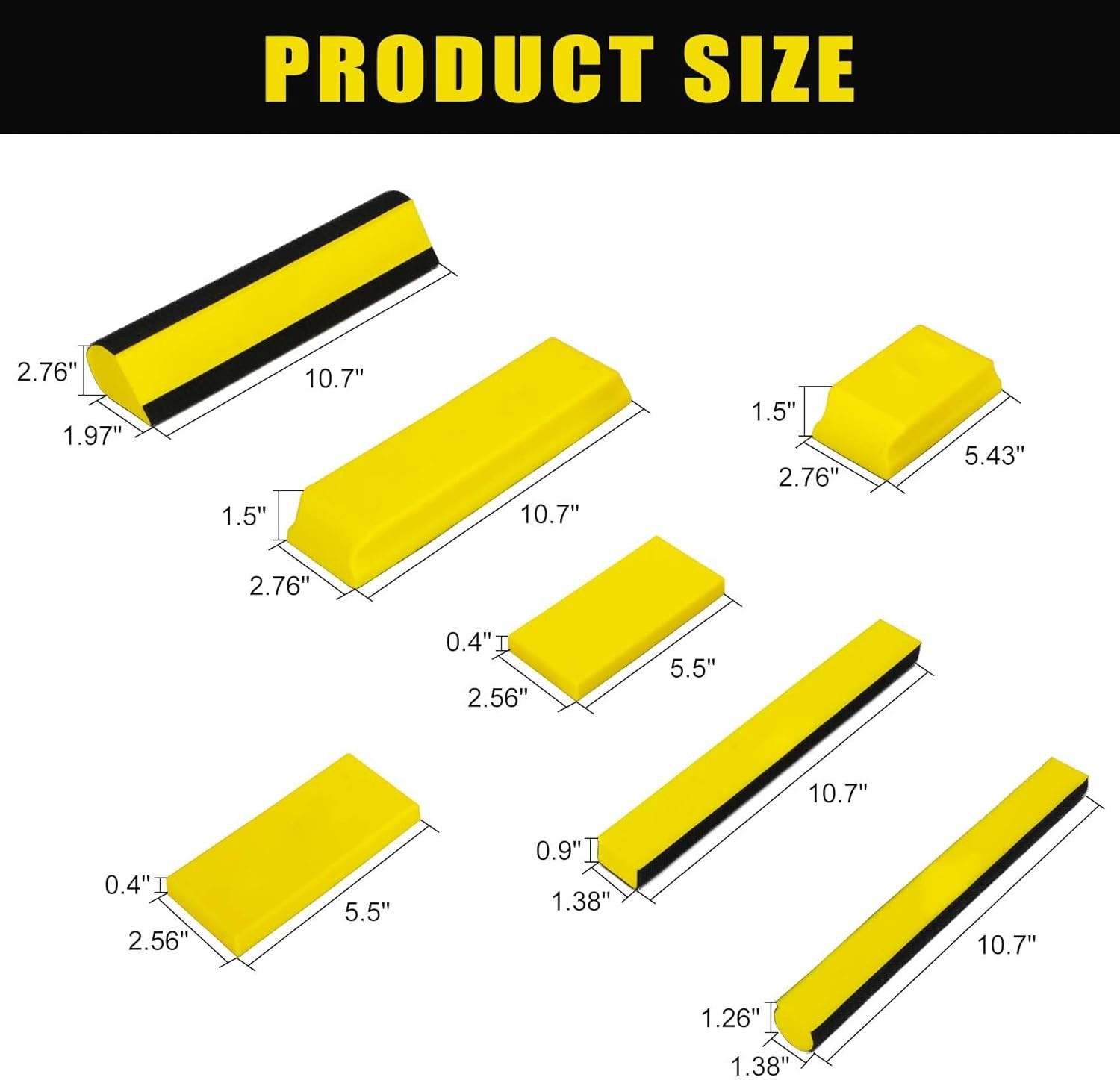 Sanding Block Kit 7 PC – Auto Body Sanding Block kit