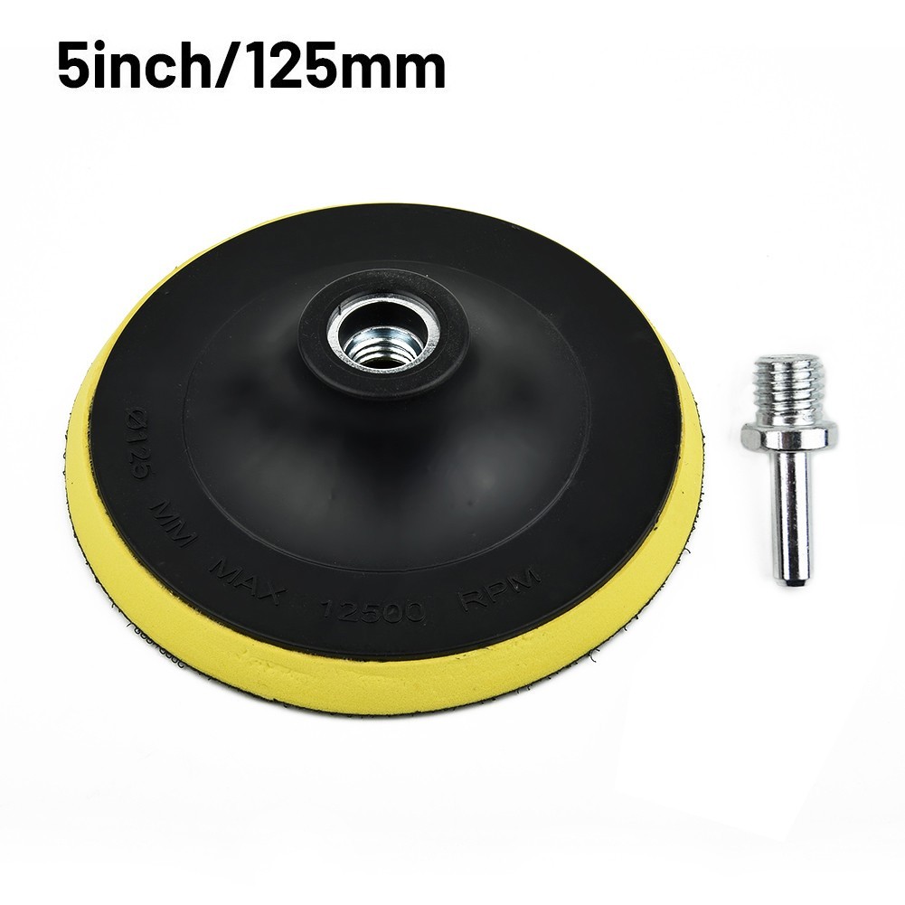 For M14 Drill Thread Compatible Buffing Pad Holder for Polishing Tools