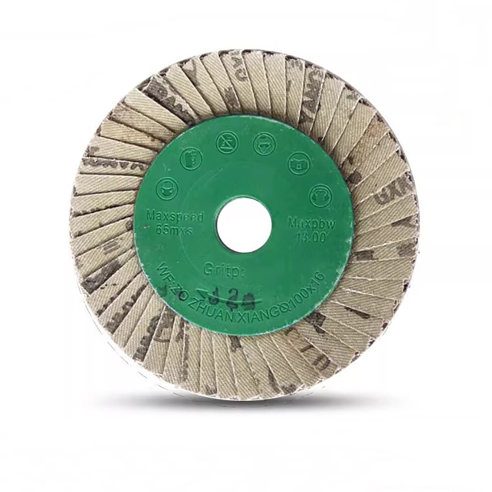 80# Flap Sanding Discs 100*16mm Brown Corundum Grinding Polishing Angle Grinder