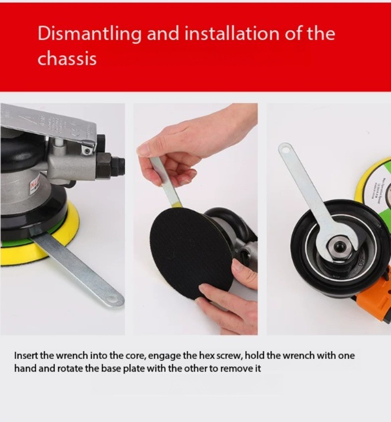 Sander, Polisher, Pneumatic Sander, Air-powered Dry Sander, Waxing Machine