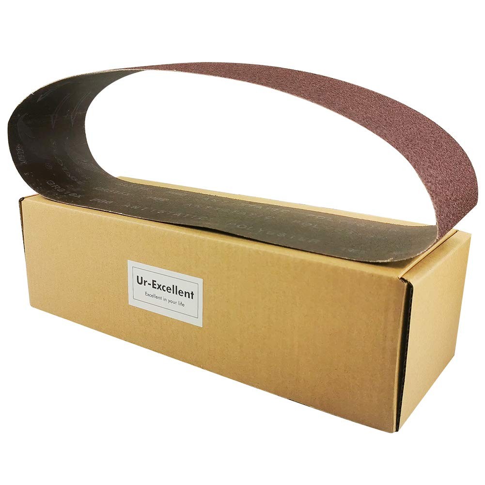 12 Pack 4×36 Inch Sanding Belts Assorted Grits Aluminum Oxide Abrasive Belts