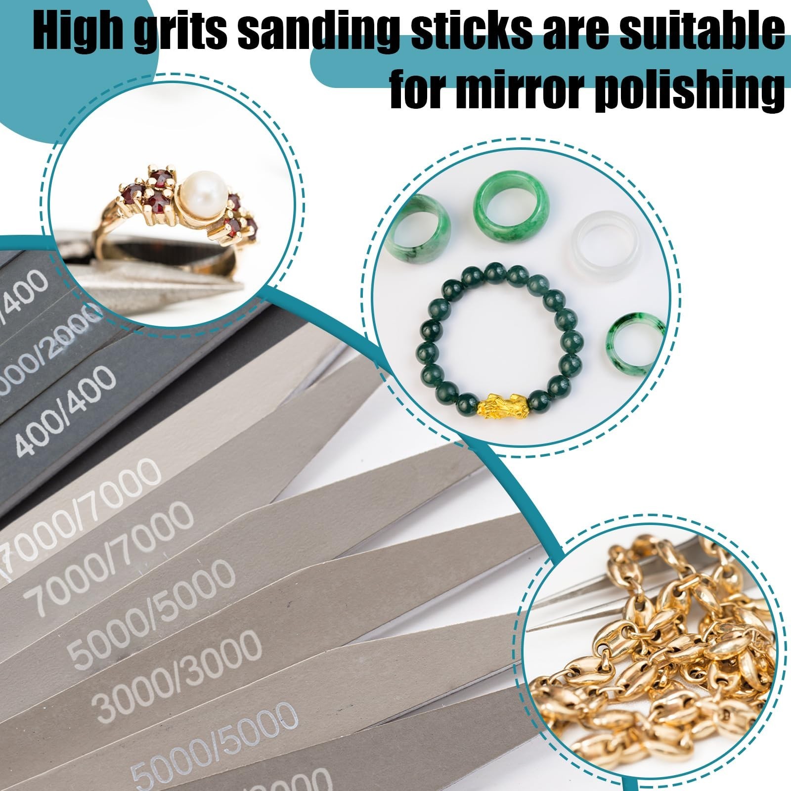 40 Pcs Polishing Sanding Sticks for Plastic Models, Metal, Wood – Mini Finger Sa