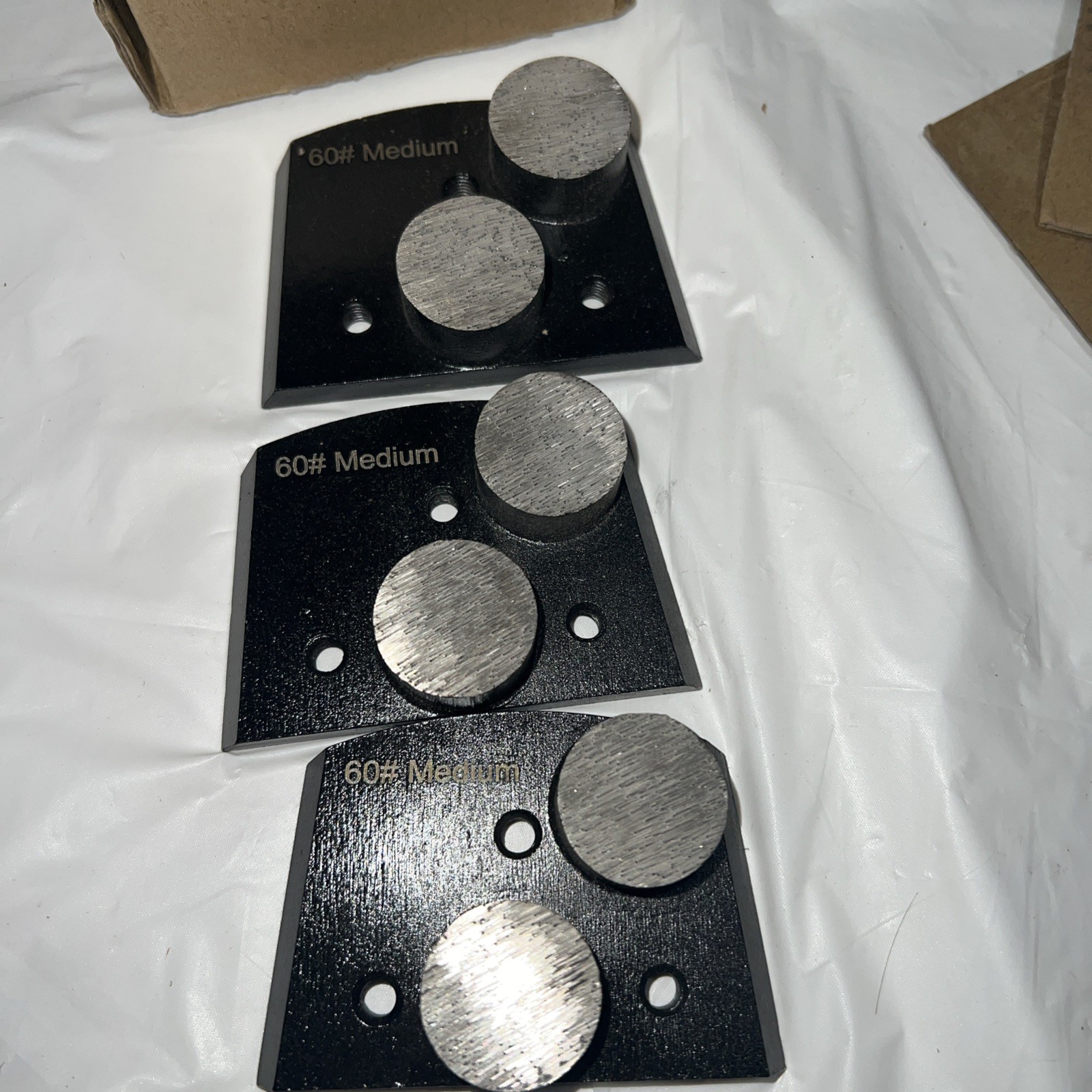 Trapazoidal Diamond Grinding Discs for Concrete Floor Medium Bond 3 pcs Use 60#