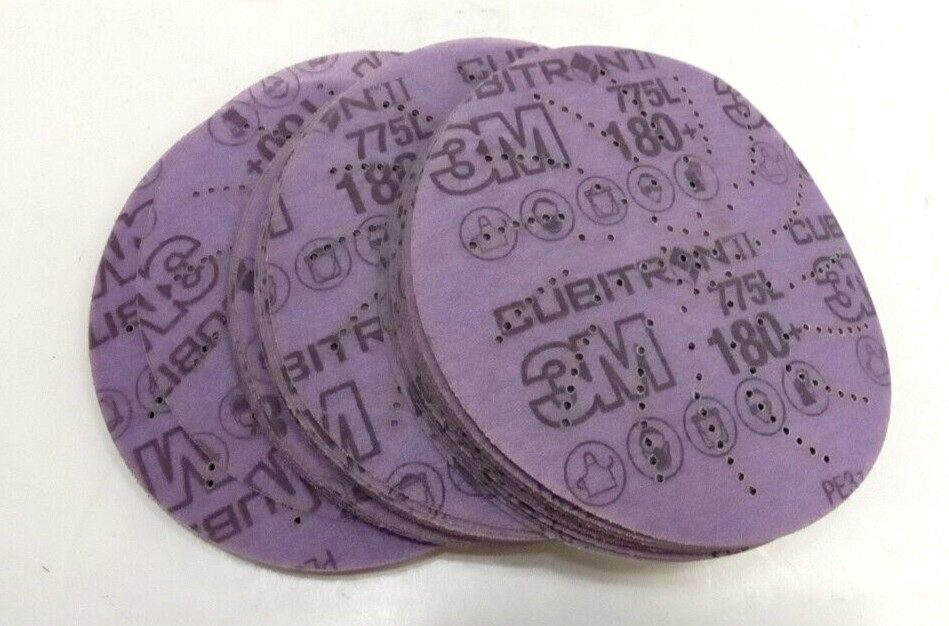 3M 64264 Cubitron II Hookit Clean Sanding Film Disc 775L 5″ 180+ Grade 50pk