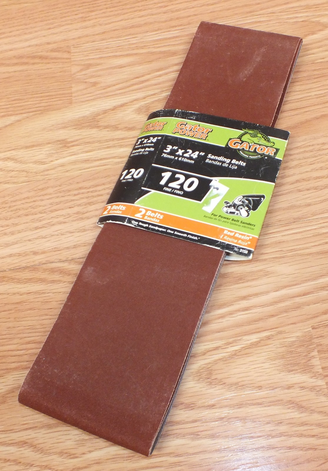 Gator Finishing Products (3150) 120 Fine Grit 3″ x 24″ (inch) Sanding Belts *NOS