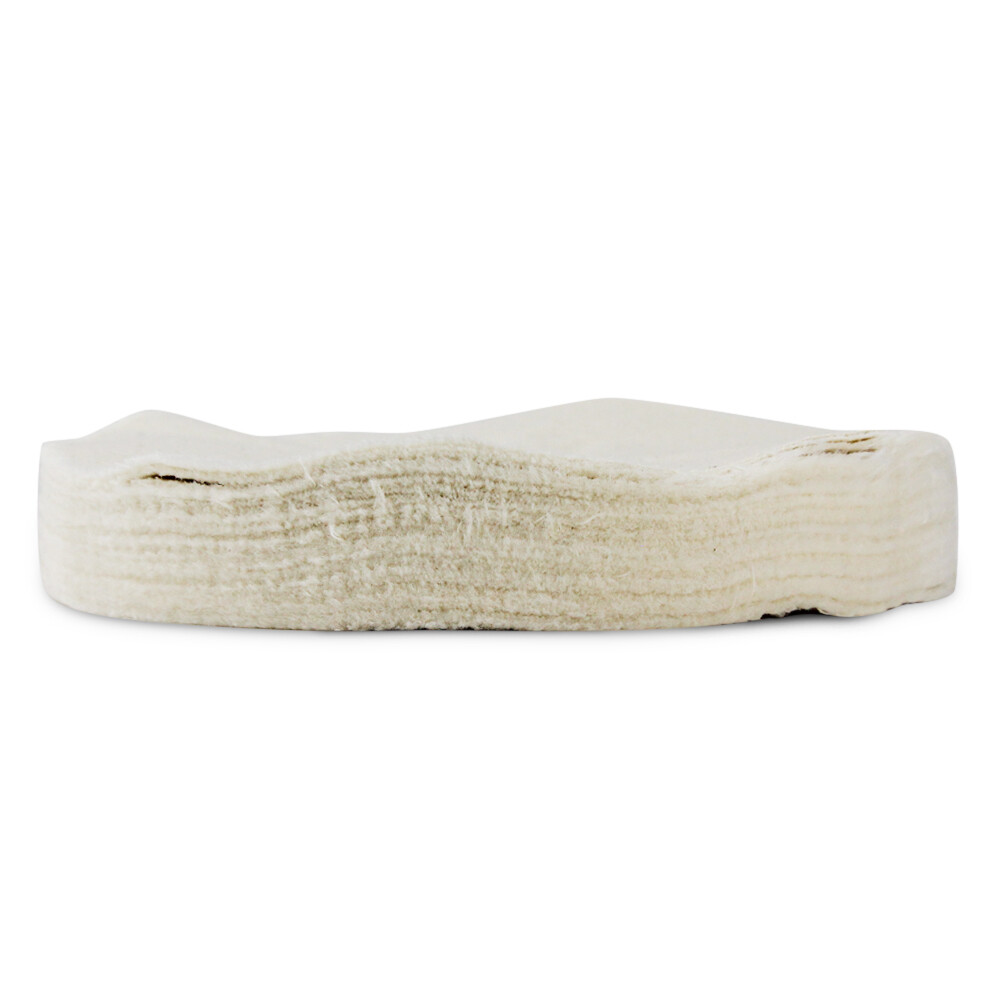 6″ x 1/2″ Arbor Hole – 60 Ply Loose Polishing Muslin Cotton Buffing Wheel