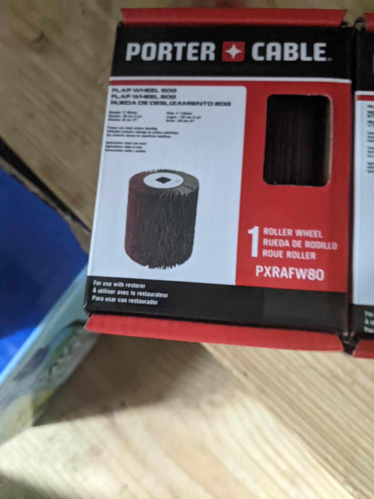 Porter-Cable Restorer Three Pack Wheels Rust Removal Stripping Wheel 80 Flap