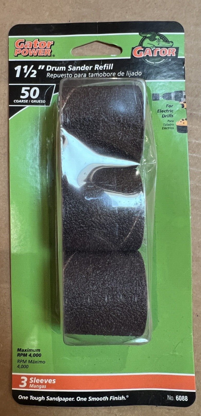 GATOR 6085 1-1/2″ Drum Sander & 6088 1-1/2″ Drum Sander Refill kit Coarse 50
